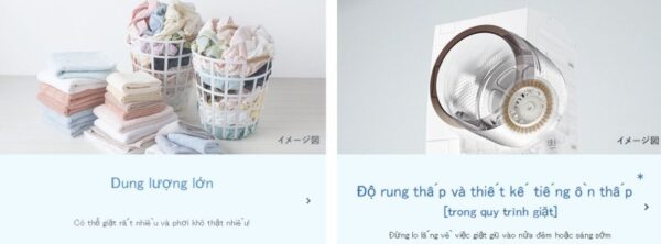 Khối lượng giặt trên máy giặt Toshiba TW-127X8