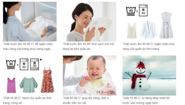 Quy trình giặt nước nóng của mát giặt Panaosnic NA-VX900AL