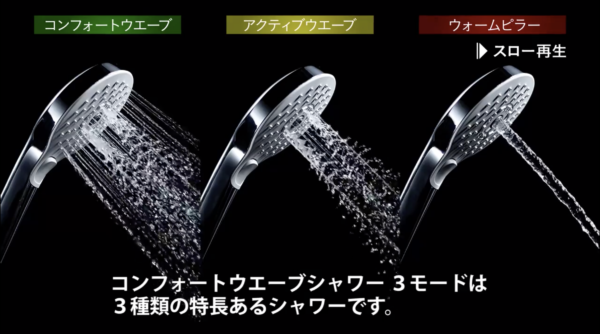 Tùy chỉnh chế độ nước đầu vòi