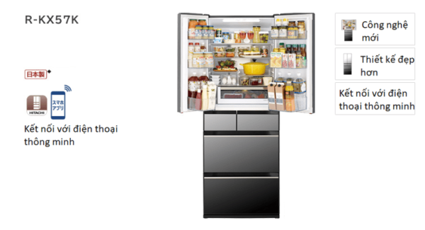 Tủ lạnh kết nối điện thoại thông minh