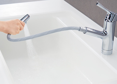 Dây rút kéo dài tiện lợi của vòi rửa TOTO TKS05308J