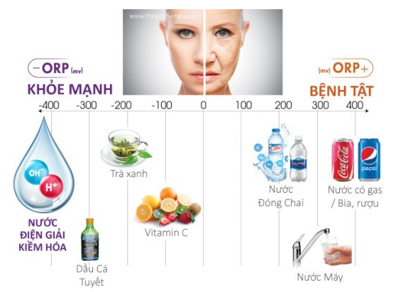 Tác dụng của nước ion kiều trong chống lão hóa