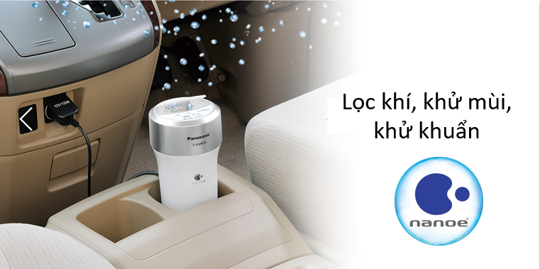 Công nghệ Nanoe giúp khử mùi, khử khuẩn trong xe