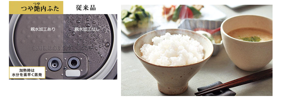 Nắp trong có lớp màng bóng ngăn chặn sử nhỏ giọt hơi nước