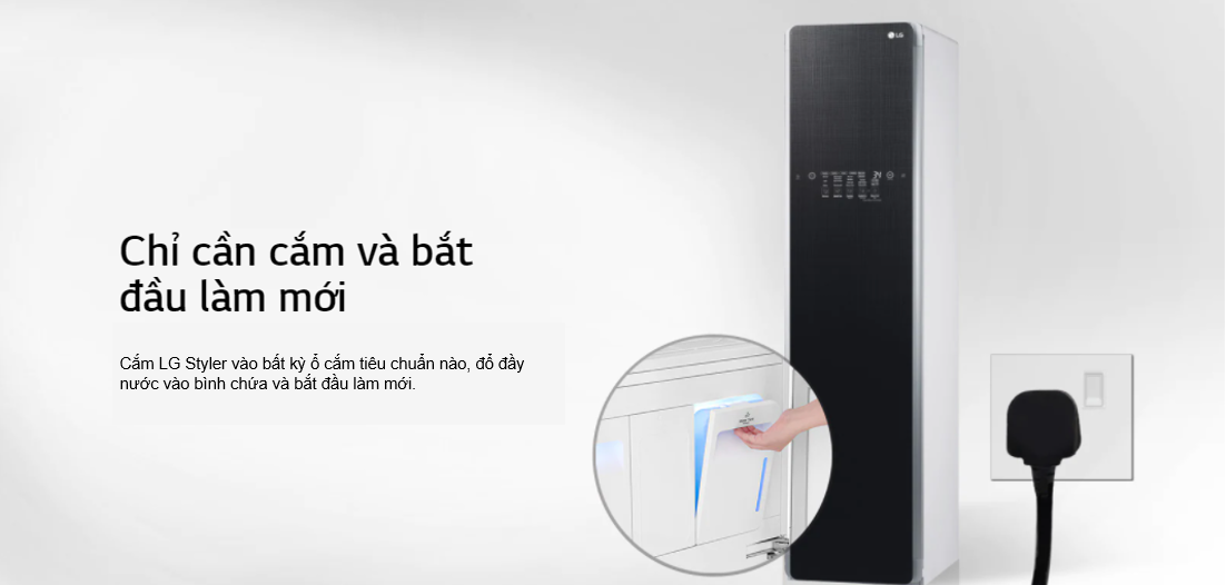 Dễ dàng vận hàng tủ giặt LG Styler S3BF