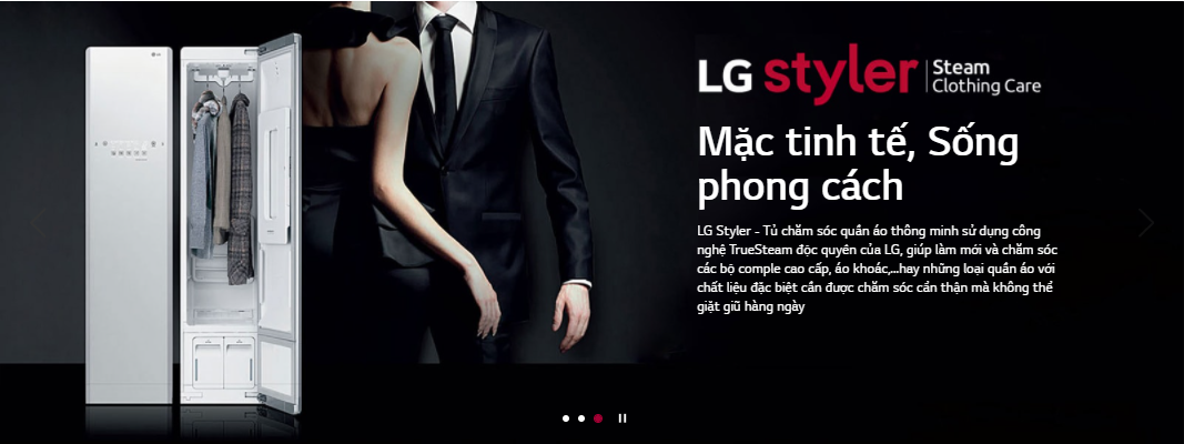 Tổng quan tủ giặt hấp sấy quần áo LG Styler S3WF