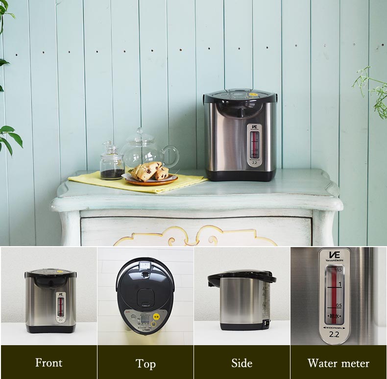 Bình thủy điện Tiger PIL-A220 và PIL-A300 từ các phía