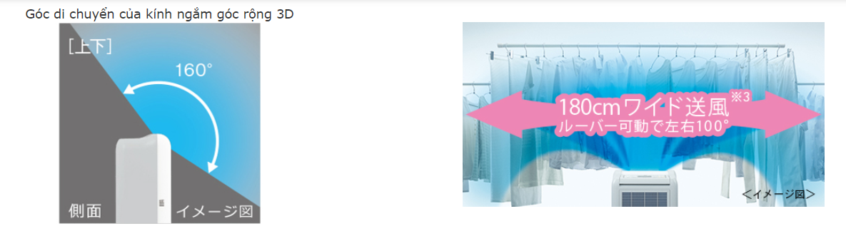 máy được trang bị bộ mắt 3 cảm biến (tia hồng ngoại, nhiệt độ, độ ẩm) 