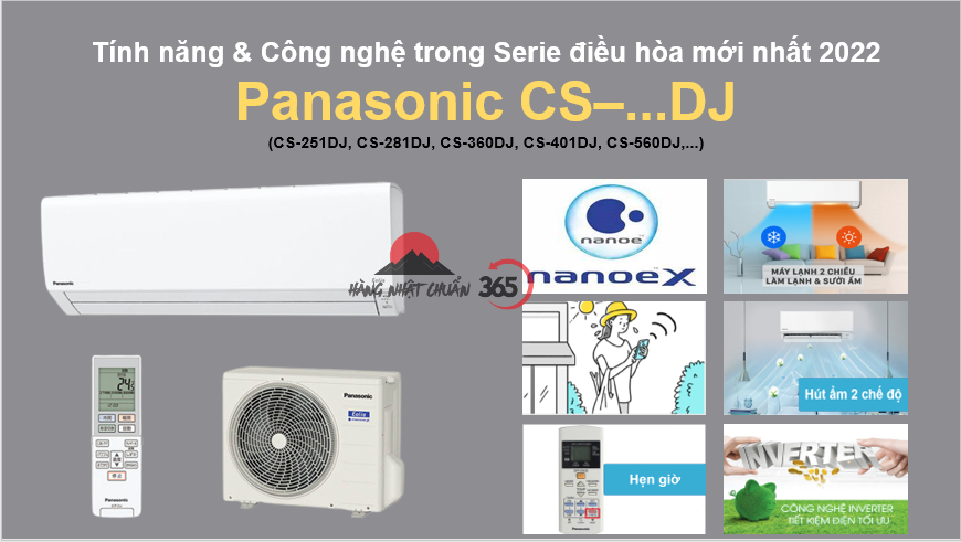 Tính năng & Công nghệ điều hòa Panasonic trong Serie CS-DJ