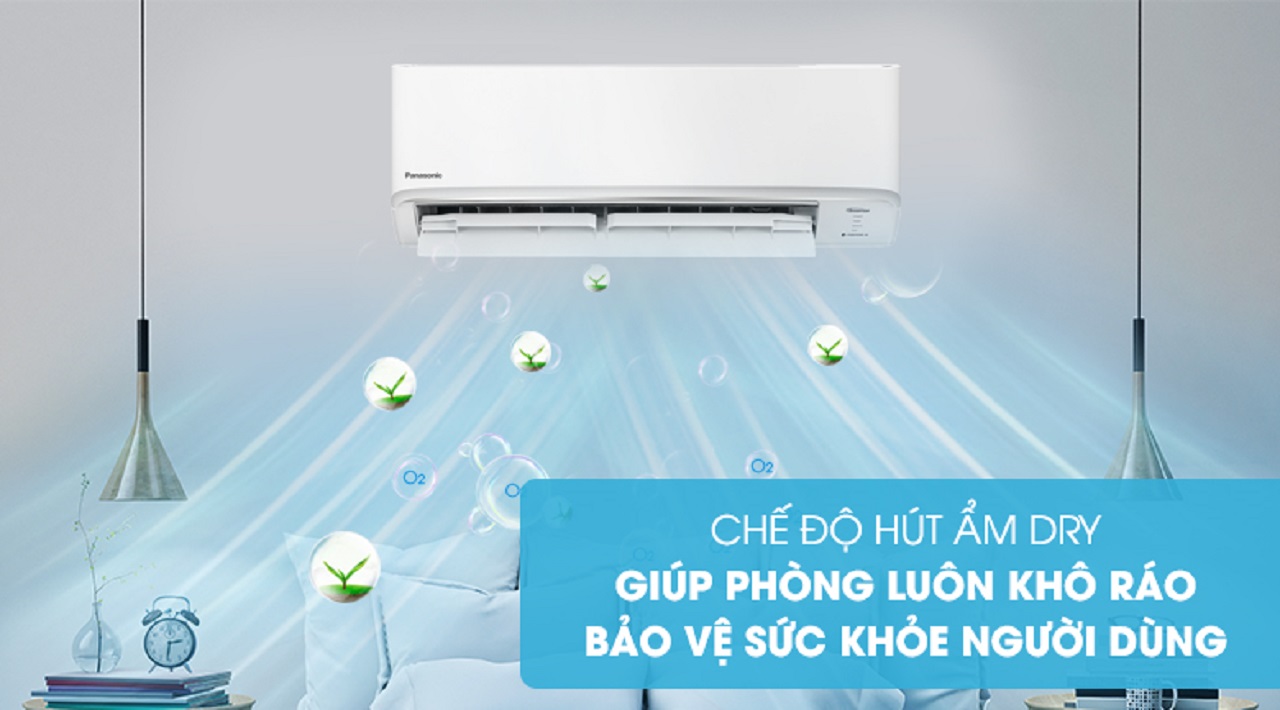 Tính năng hút ẩm giúp phòng luôn sạch