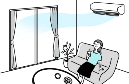 Luồng gió trần - gió lạnh không phả trực tiếp vào cơ thể