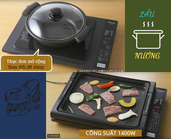 Vừa làm bếp từ đơn, vừa là bếp nướng