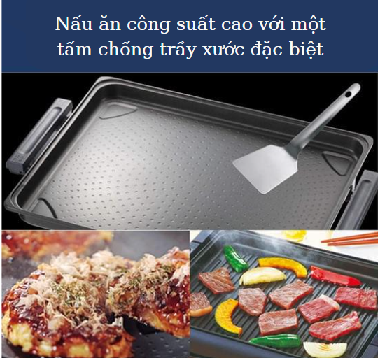 Chất liệu chống dính flo + gốm siêu bền