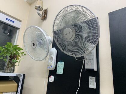 2 mẫu quạt treo tường Sharp PJ-N3AK và Toshiba TF-30RK25