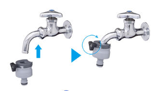 Núm vặn dễ dàng thao tác với mọi loại vòi