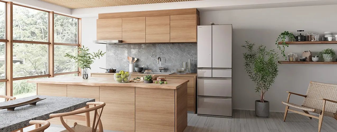 Tủ lạnh Hitachi R-HXCC62S-XN (màu vàng cát)