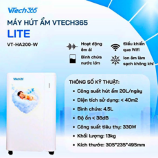 Máy hút ẩm Vtech365 VT-HA200 - hình 10