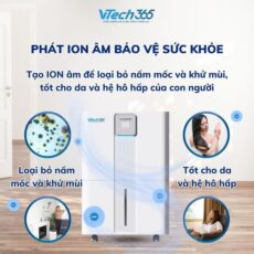 Máy hút ẩm Vtech365 VT-HA350, Ion âm
