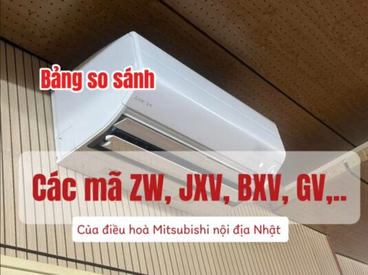 Bảng So Sánh Các Mã Điều Hòa Mitsubishi Nội Địa Nhật 2026