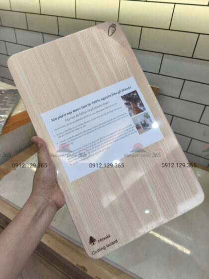 Thớt gỗ Hinoki hình 02